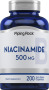 Niacinamida B3, 500 mg, 200 Cápsulas de Rápida Absorção