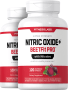 Óxido nítrico BeetFit Pro, 120 Cápsulas vegetarianas, 2  Botellas/Frascos