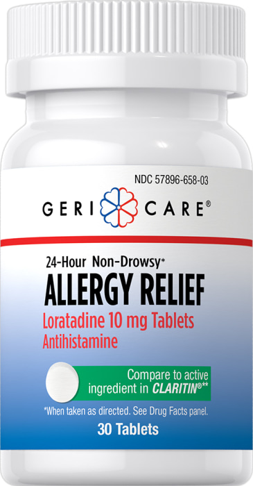 Loratadine anti-somnolence soulagement des allergies 10 mg, Compare to Claritin , 30 Comprimés