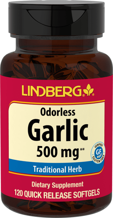 Odorless Garlic, 500 mg, 120 Quick Release Softgels