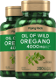 Aceite de orégano , 4000 mg (por porción), 200 Cápsulas blandas de liberación rápida, 2  Botellas/Frascos