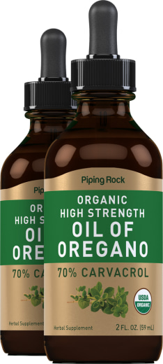 Oreganoöl Hochprozentig (Bio) , 2 fl oz (59 mL) Tropfflasche, 2  Tropfflaschen