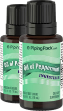 Oil of Peppermint Ingestible, 1/2 fl oz (15 mL) Dropper Bottle, 2  Bottles