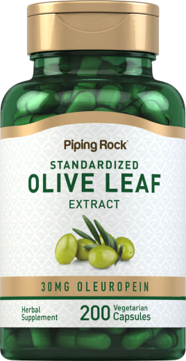 Extracto de hoja de olivo , 200 Cápsulas vegetarianas