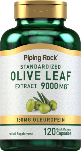 Olivenblad-ekstrakt , 9000 mg, 120 Kapsler for hurtig frigivelse
