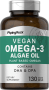 Omega-3 algeolje, 130 Grønnsagsgelétabletter