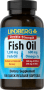 Olio di pesce Omega-3 (intensità doppia), 1200 mg, 180 Capsule molli