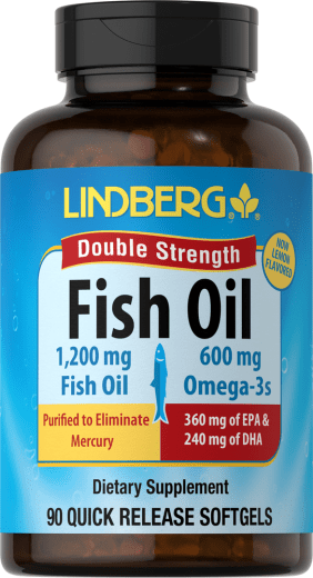 Omega-3-kalaöljy, kaksinkertainen vahvuus, 1200 mg, 90 Geelikapselit