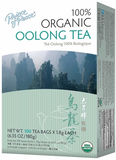 Té oolong (Orgánico), 100 Bolsas de té