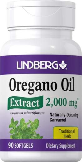 Oregano olieekstrakt, 2000 mg, 90 Soft-gels