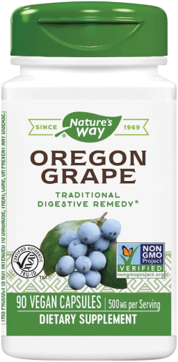 Oregon szőlőgyökér , 500 mg, 90 Vegetáriánus kapszula