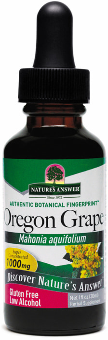Oregon Grape Root Liquid Extract, 1 fl oz (30 mL) Dropper Bottle