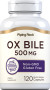 Ox Bile, 500 mg (per serving), 120 Quick Release Capsules