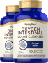 Limpeza Intestinal de Oxigênio Oxy-Tone, 100 Cápsulas de Rápida Absorção, 2  Frascos