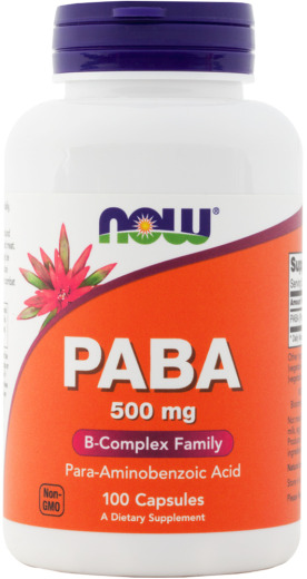 Paba , 500 mg, 100 Capsules
