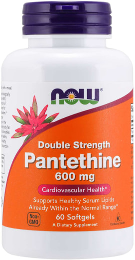 แพนเทธิน (โคเอนไซม์ A), 600 mg, 60 ซอฟท์เจล