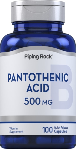 Pantotenik Asit , 500 mg, 100 Hızlı Yayılan Kapsüller