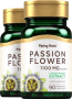Flor de la pasión , 1100 mg, 90 Cápsulas de liberación rápida, 2  Botellas/Frascos