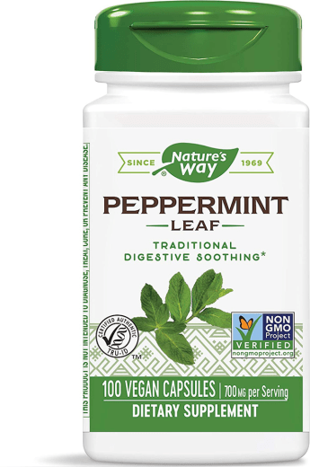 Pepermuntblad, 700 mg (per portie), 100 Vegetarische capsules