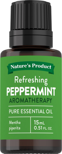 Peppermint Pure Essential Oil (GC/MS Tested), 1/2 fl oz (15 mL) Dropper Bottle