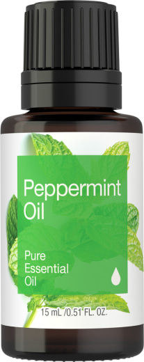 Peppermint Pure Essential Oil (GC/MS Tested), 1/2 fl oz (15 mL) Dropper Bottle
