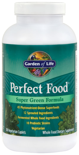 Perfect Food Super Green Formula, 300 Vegetarian Caplets