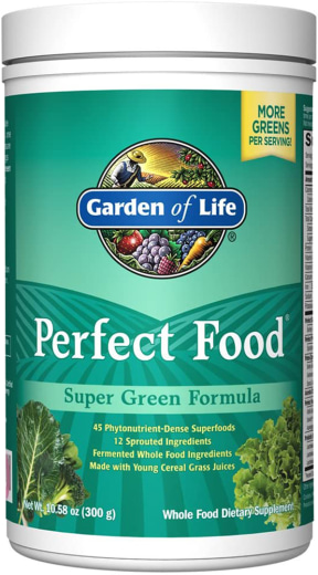 Perfect Food Super Green Formula Powder, 10.58 oz (300 g) Bottle