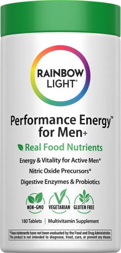 Performance Energy Multi For Men + Real Food Nutrients, 180 Vegetarian Caplets