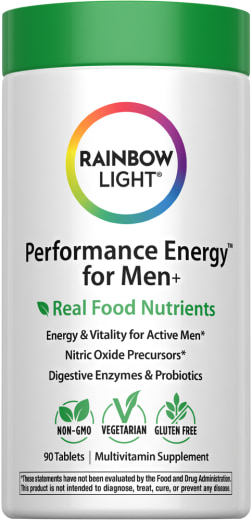 Performance Energy Multi For Men + Real Food Nutrients, 90 Vegetarian Caplets