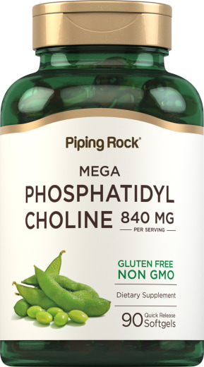 Phosphatidyl Choline, 840 mg (na porcijo), 90 Kapsule iz mehkega gela s hitrim sproščanjem