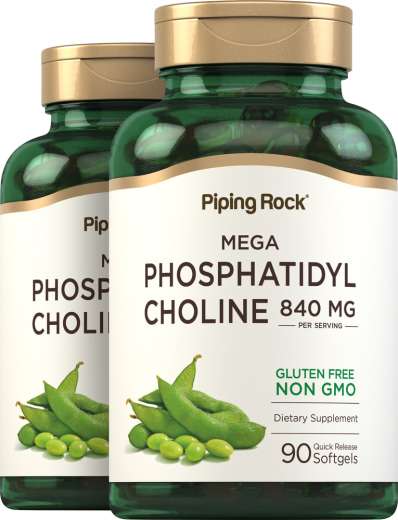 Phosphatidyl Choline, 840 毫克 (每份), 90 快速釋放軟膠囊, 2  瓶子
