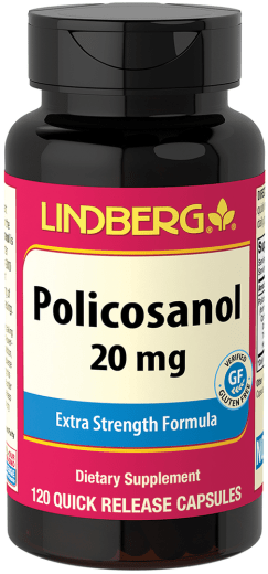 Policosanol, 20 mg, 120 Kapsler for hurtig frigivelse