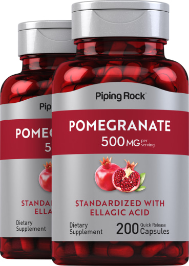 Pomegranate Extract (Standardized), 500 mg, 200 Quick Release Capsules, 2  Bottles
