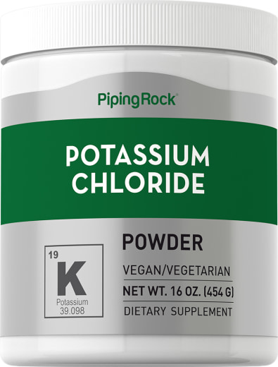 Potasyum Klorür Pudra, 408 mg, 16 oz (454 g) Şişe
