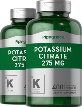 Citrate de potassium , 275 mg, 400 Gélules à libération rapide, 2  Bouteilles