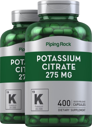 Potassium Citrate, 275 mg, 400 Quick Release Capsules, 2  Bottles