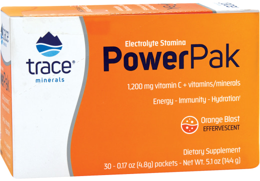 Power Pak Vitamine C En poudre (explosion d'orange), 1200 mg, 30 Paquets