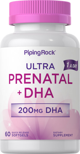 Prenatal multivitamin med DHA, 60 Snabbverkande gelékapslar