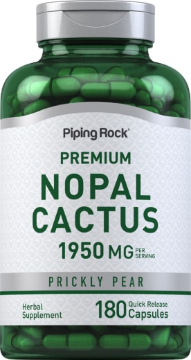 ウチワサボテン (ノパル カクタス）(オプンティア フィカス インディカ), 1950 mg (1 回分), 180 速放性カプセル