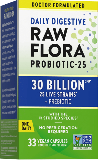 Probiotic-25 30 Billion plus Prebiotic, 33 Capsule vegane