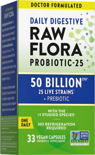 Probiotic-25 50 Billion plus Prebiotic, 33 Capsule vegane