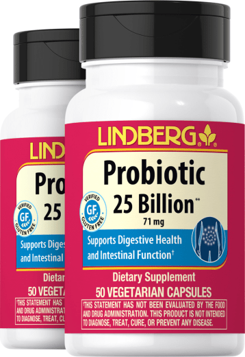 Probiotic 25 Billion, 50 Vegetarian Capsules, 2  Bottles