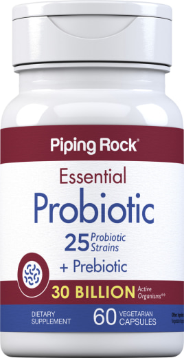 Probiotic 25 Strains 30 Billion Organisms plus Prebiotic, 60 Vegetarian Capsules