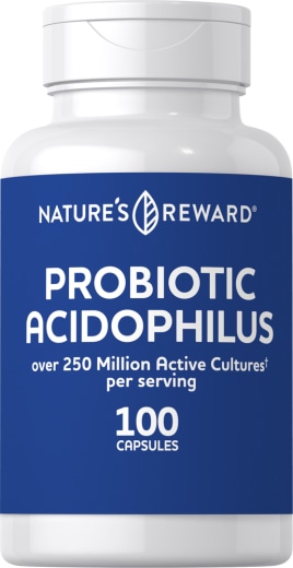 Probiotic Acidophilus 250 Million Organisms, 100 Capsules