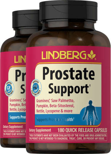 Prostate Support with Graminex, 180 Quick Release Capsules, 2  Bottles