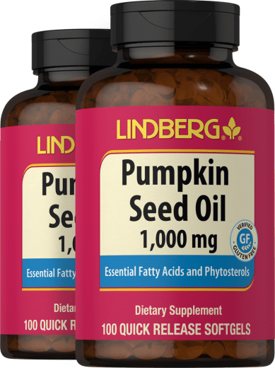 Pumpkin Seed Oil, 1000 mg, 100 Quick Release Softgels, 2  Bottles