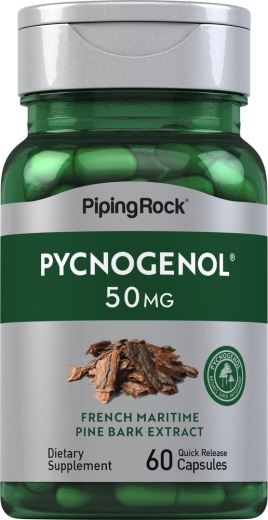 Pycnogenol, 50 mg, 60 แคปซูลแบบปล่อยตัวยาเร็ว