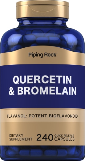 Quercetin plus Bromelain, 400 mg (per portion), 240 Snabbverkande kapslar