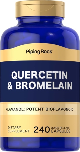 Quercetin plus Bromelain, 400 mg (pro Portion), 240 Kapseln mit schneller Freisetzung