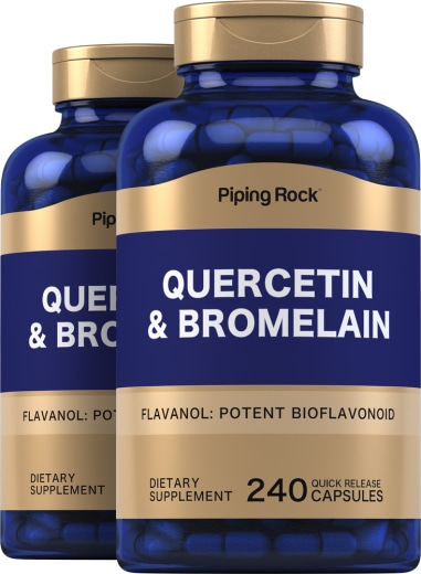 Quercetin Plus Bromelain, 400 mg, 240 Quick Release Capsules, 2  Bottles